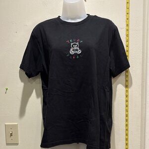 Teddy Fresh Black Tee with Colorful Logo